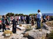 Ξενάγηση σε φοιτητές του Πανεπιστημίου Μπαλαμάντ Λιβάνου στο αρχαίο λιμάνι του Λεχαίου και στο Βήμα του Αποστόλου Παύλου στην Αρχαία Κόρινθο