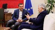 Αλέξης Τσίπρας: Συνάντηση με τον Επίτροπο της ΕΕ αρμόδιο για θέματα Δικαιοσύνης Ντιντιέ Ρέιντερς