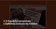 Η Ακροδεξιά ρητορική και η Ορθόδοξη Εκκλησία της Ελλάδος