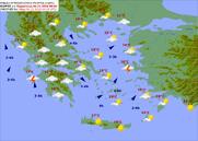 ΓΕΝΙΚΗ ΠΡΟΓΝΩΣΗ ΚΑΙΡΟΥ ΕΛΛΑΔΑΣ 3 ΕΩΣ 7 ΗΜΕΡΩΝ ΠΟΥ ΕΚΔΟΘΗΚΕ ΤΗΝ ΠΕΜΠΤΗ 03-11-2016 / 1300 B ΚΑΙ ΙΣΧΥΕΙ ΑΠΟ ΤΟ ΣΑΒΒΑΤΟ 05-11-2016 ΕΩΣ ΚΑΙ ΤΗΝ ΤΕΤΑΡΤΗ 09-11-2016